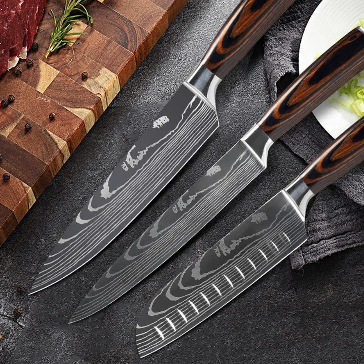 Cuchillo de chef forjado en acero de alta calidad