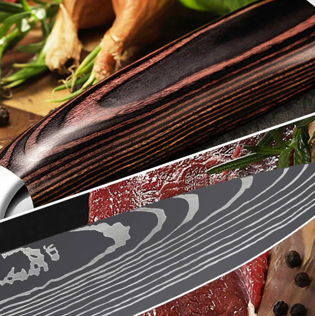 Cuchillo de chef forjado en acero de alta calidad