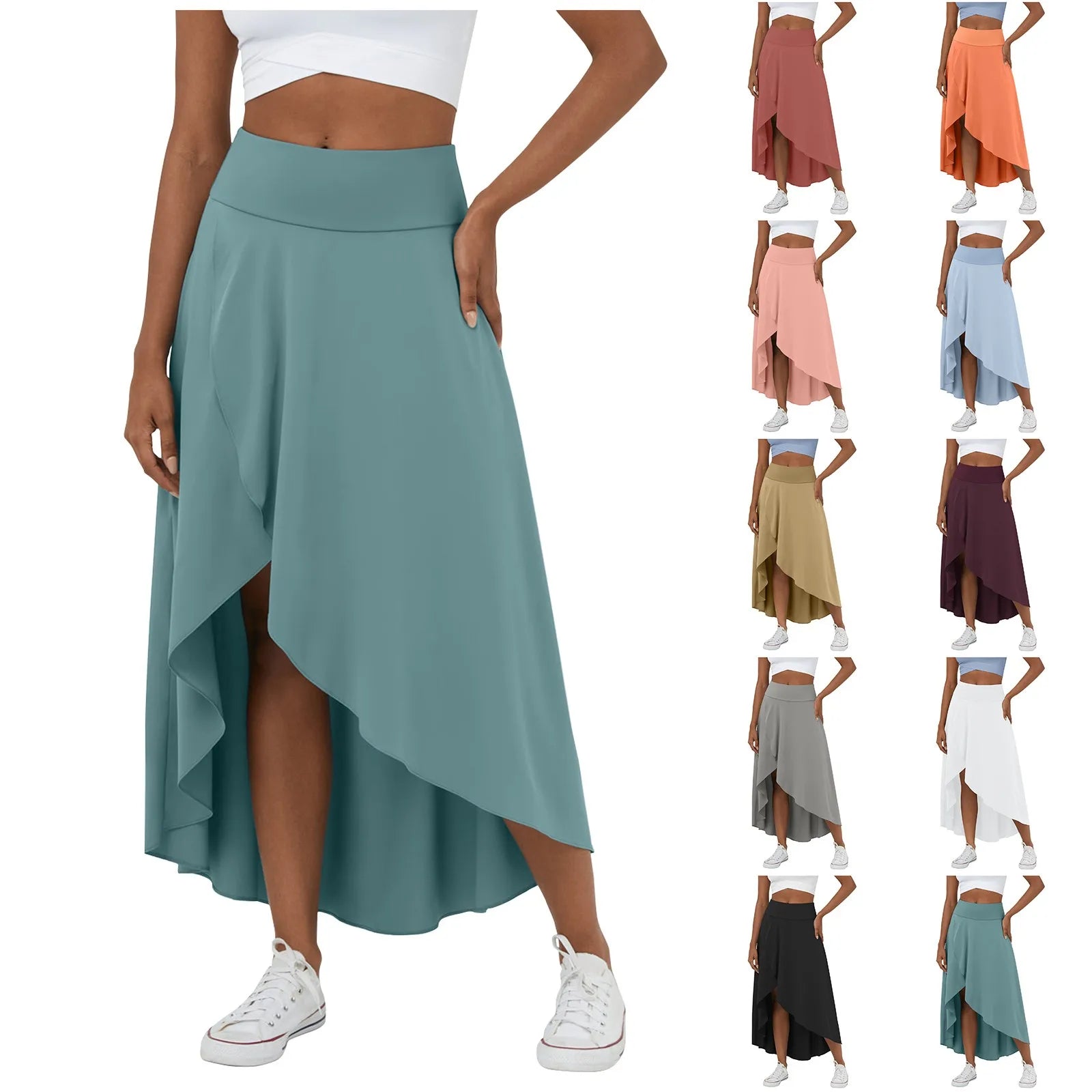 Natalia™ | Comfortable Split Skirt