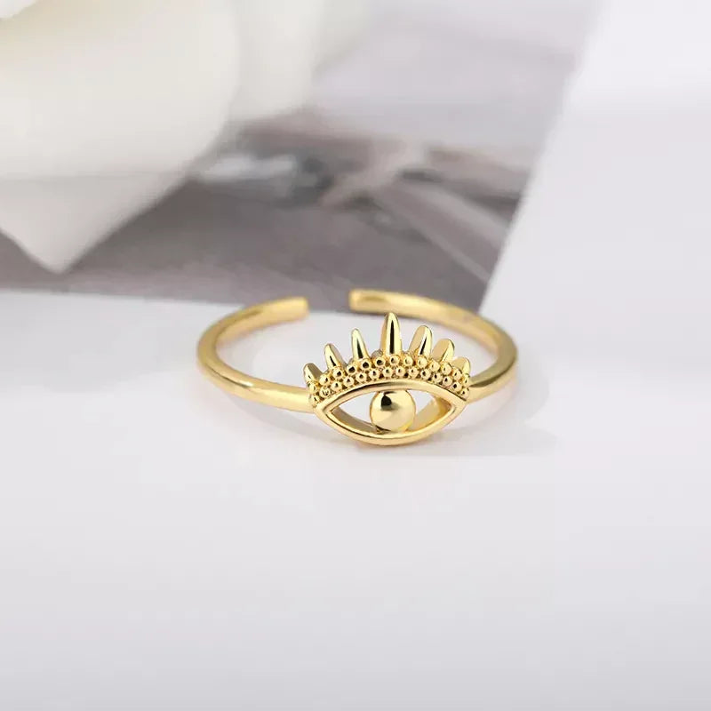 Anel Dourado Olho Grego – Elegância e conforto para o dia a dia - Sundian