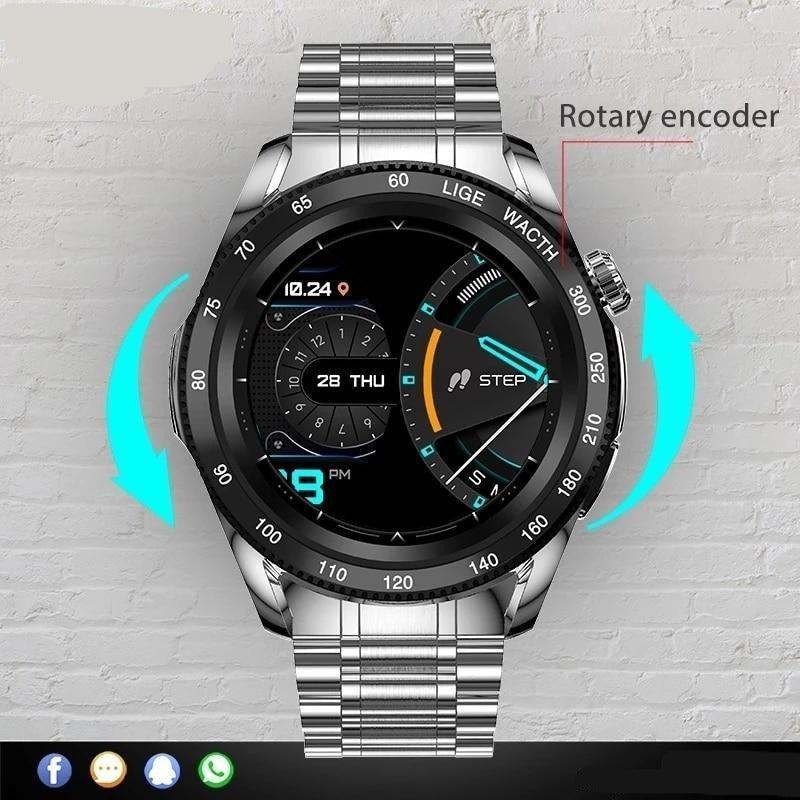 Relógio Casual Masculino automático recarregável – Estilo marcante e confortável
