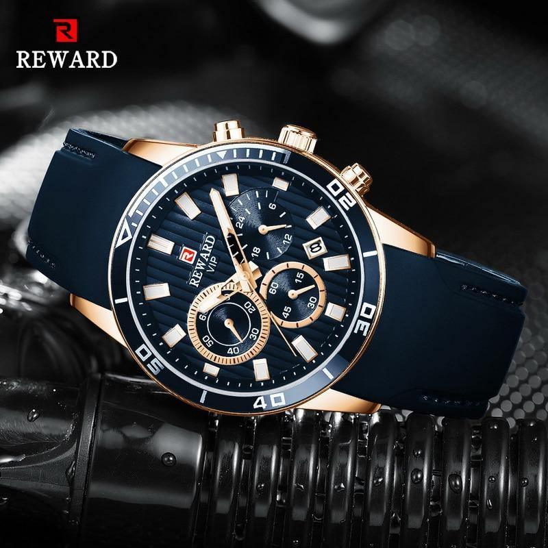 Relógio Casual Masculino Reward - Aço inoxidável - Sundian - Sundian