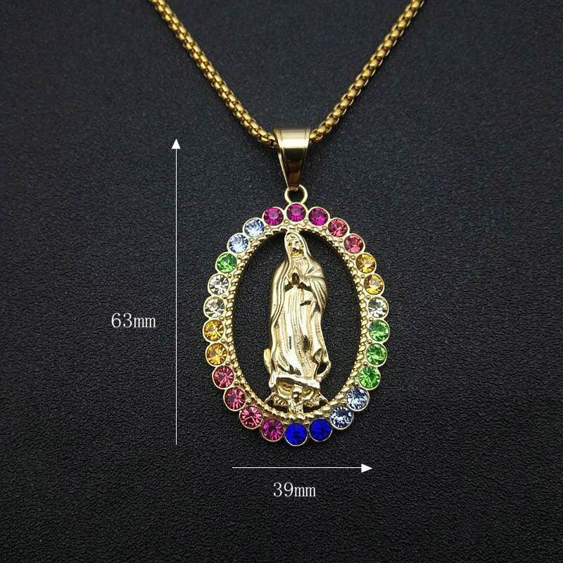 Collar de la Virgen María Multicolor - Vitral