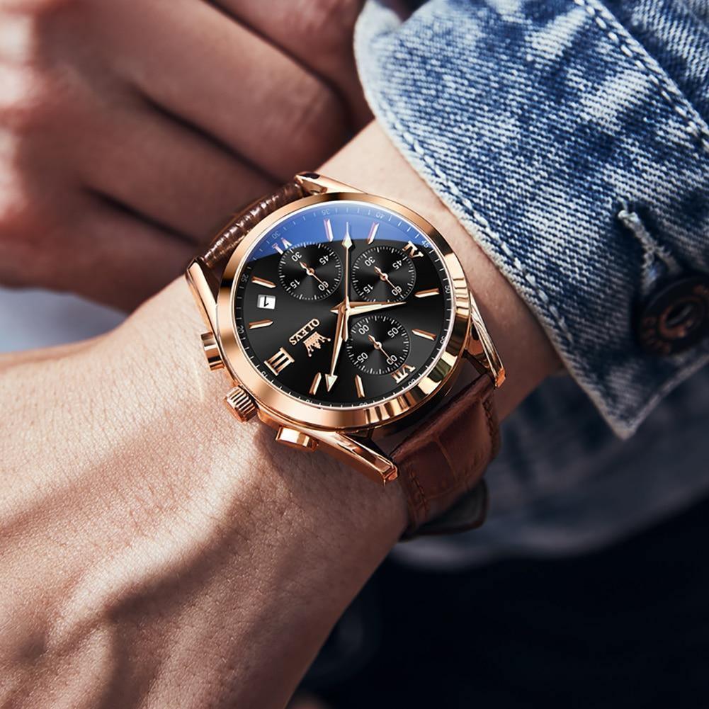 OLEVS Men's Casual Watch - Premium - Charming look to shine