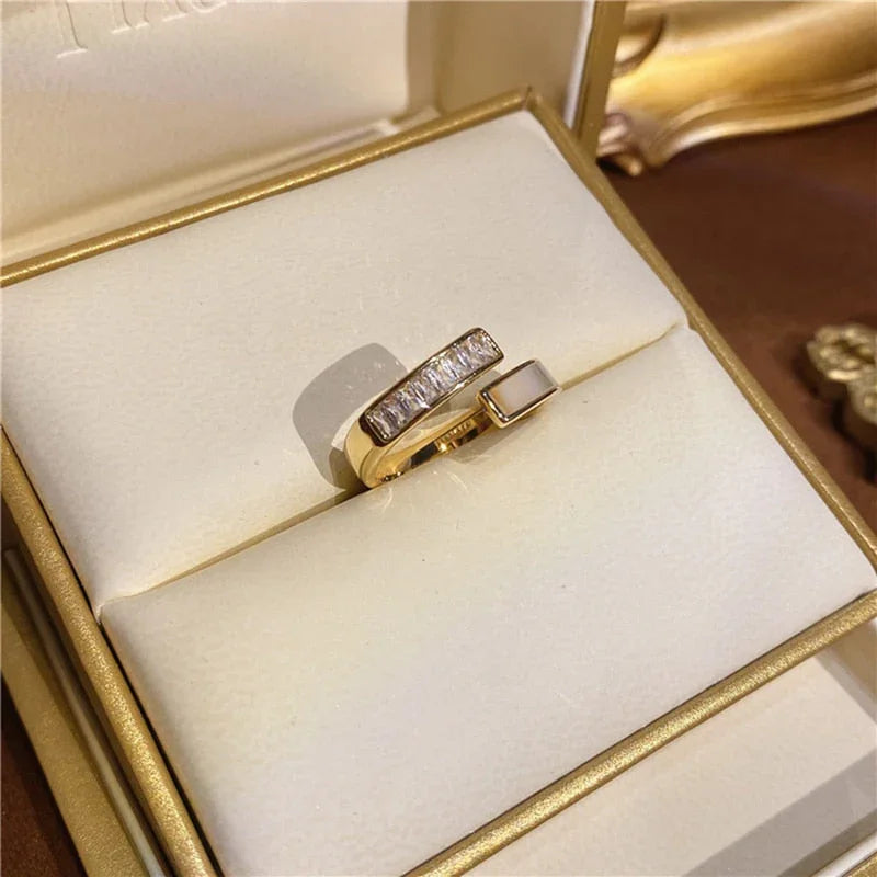 Anel Monreale Cristalizado 18K - Sundian