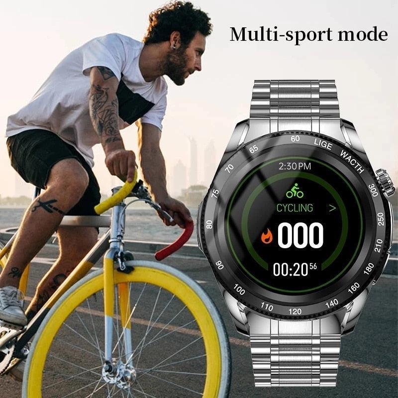 Relógio Casual Masculino automático recarregável – Estilo marcante e confortável
