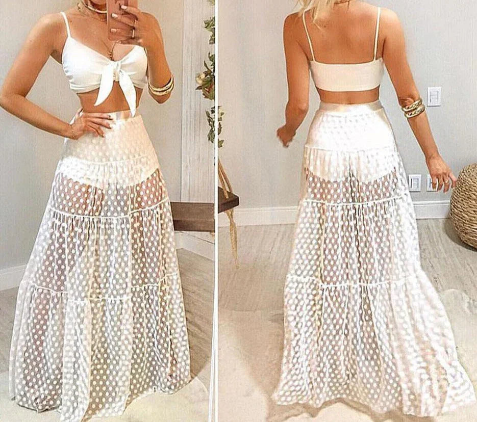 Sunset Beach Cover-up – Charm and lightness in one look