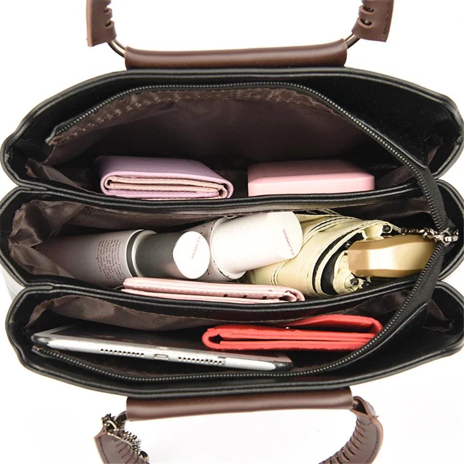 Bolsa Feminina de Couro Eva Classic - Sundian