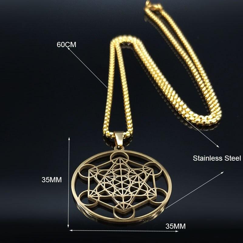 Talisman Chain and Pendant - Metatron's Cube
