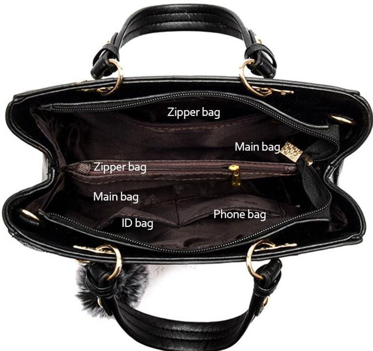 Bolsa Feminina de Couro Suélen - Sundian