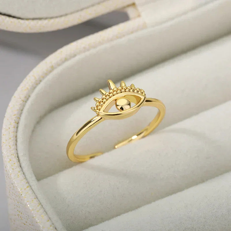 Anel Dourado Olho Grego – Elegância e conforto para o dia a dia - Sundian