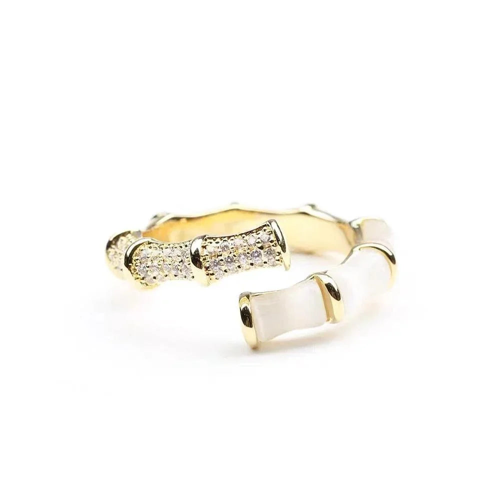 Anel Le Blanc Opala 18K - Sundian