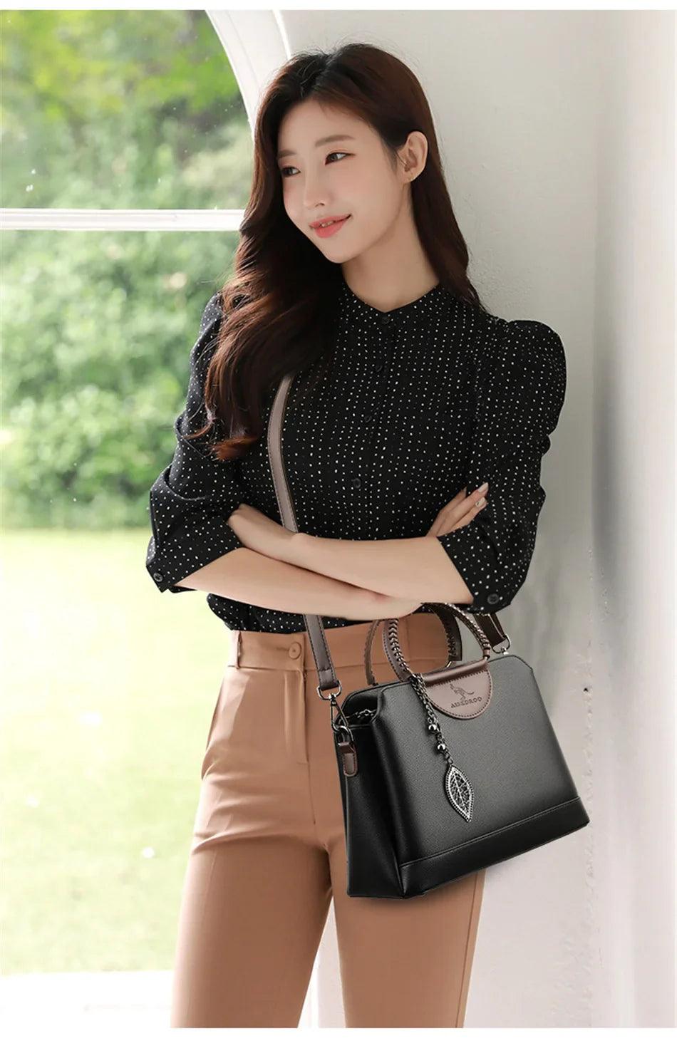 Bolsa Feminina de Couro Eva Classic - Sundian