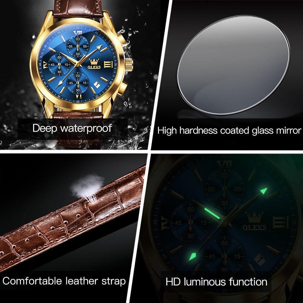 OLEVS Men's Casual Watch - Premium - Charming look to shine