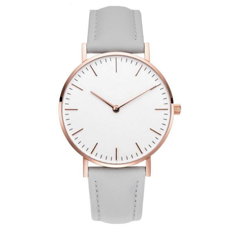 Relógio Feminino Couro Ultra Minimalista - Sundian - Sundian