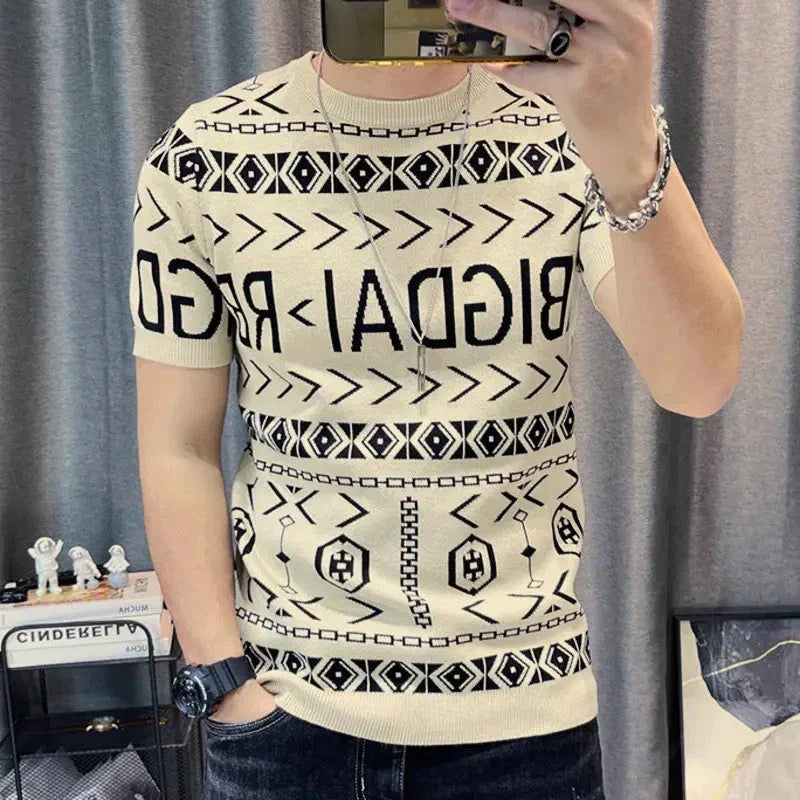 Knitted T-Shirt - Midset - Ideal for any occasion