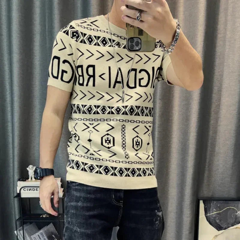 Knitted T-Shirt - Midset - Ideal for any occasion