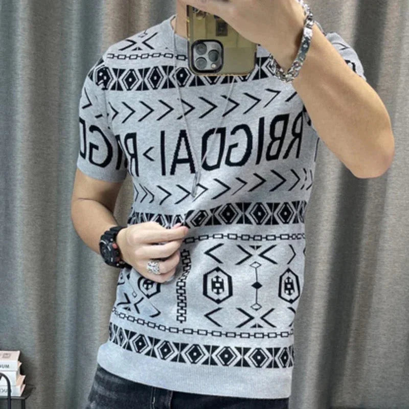 Knitted T-Shirt - Midset - Ideal for any occasion
