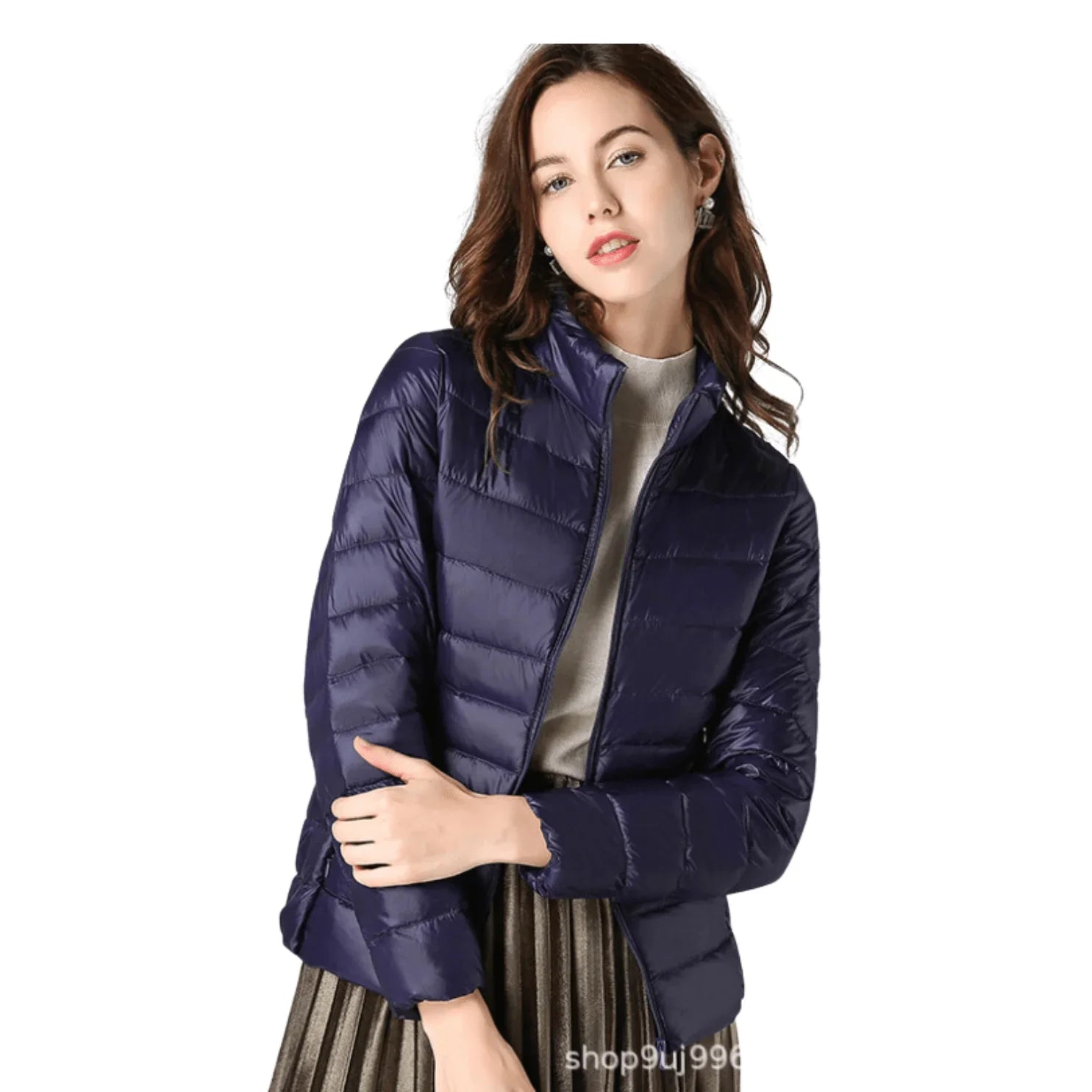 Jaqueta Puffer Feminina Impermeável Ultraleve Dobrável – Elegância e conforto para o dia a dia