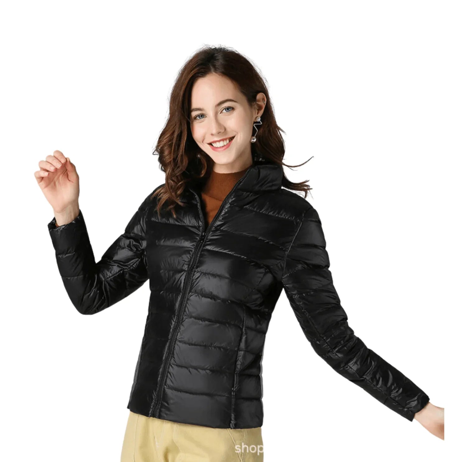 Jaqueta Puffer Feminina Impermeável Ultraleve Dobrável – Elegância e conforto para o dia a dia