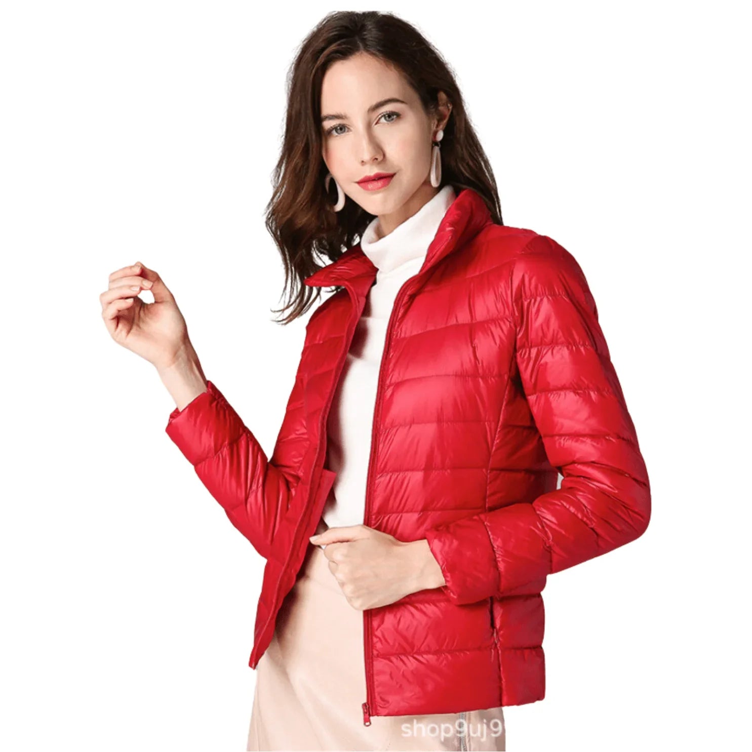 Jaqueta Puffer Feminina Impermeável Ultraleve Dobrável – Elegância e conforto para o dia a dia