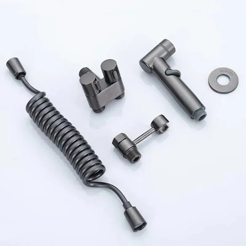 Kit completo de ducha higiénica con derivación para cisterna