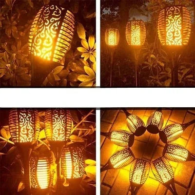 Waterproof Solar LED Torch Light - FireGlow