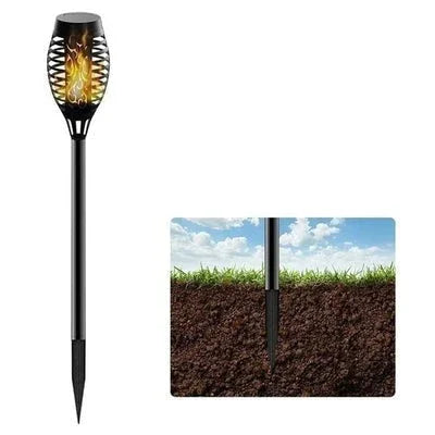 Waterproof Solar LED Torch Light - FireGlow