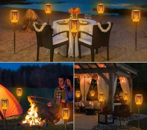 Waterproof Solar LED Torch Light - FireGlow