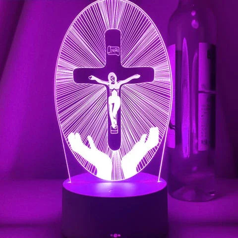 3D Jesus LED Decoration Lamp 16 Colors