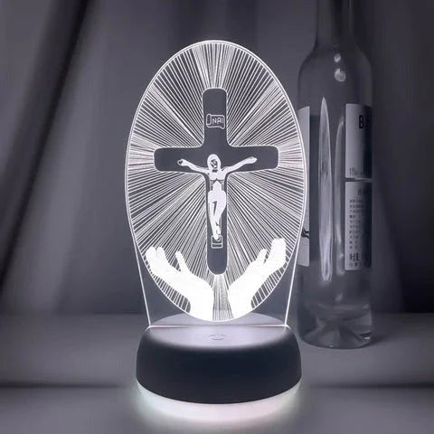 3D Jesus LED Decoration Lamp 16 Colors
