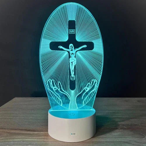 3D Jesus LED Decoration Lamp 16 Colors