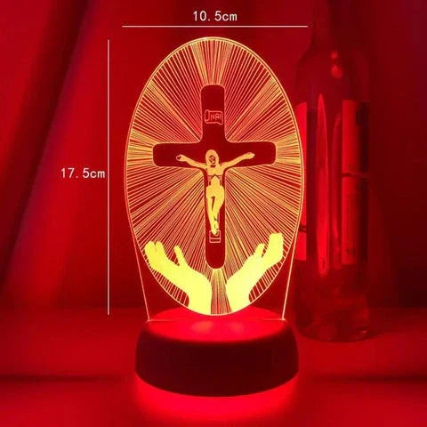3D Jesus LED Decoration Lamp 16 Colors