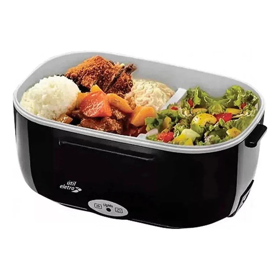 Portable Stainless Steel Electric Thermal Lunch Box Bivolt + Thermal Bag