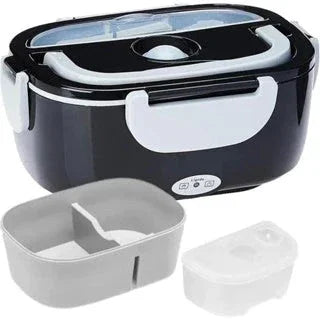 Portable Stainless Steel Electric Thermal Lunch Box Bivolt + Thermal Bag