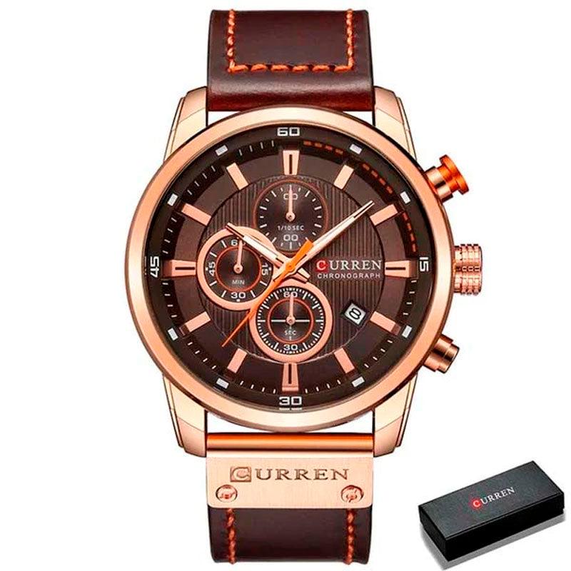 Relógio Masculino de Couro Curren Classic - Sundian - Sundian