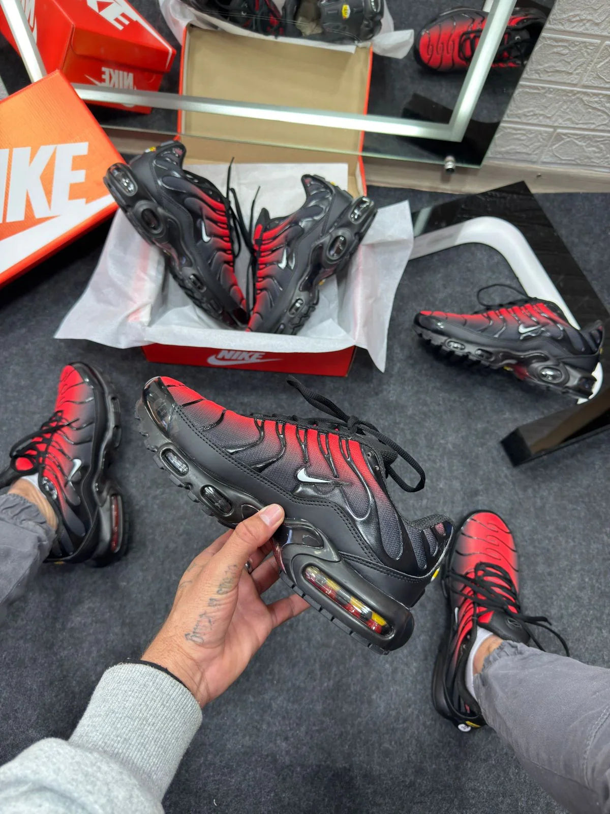 Nike Air Max TN Plus Black and Red