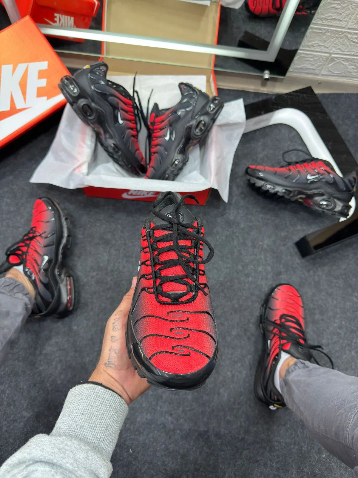 Nike Air Max TN Plus Black and Red