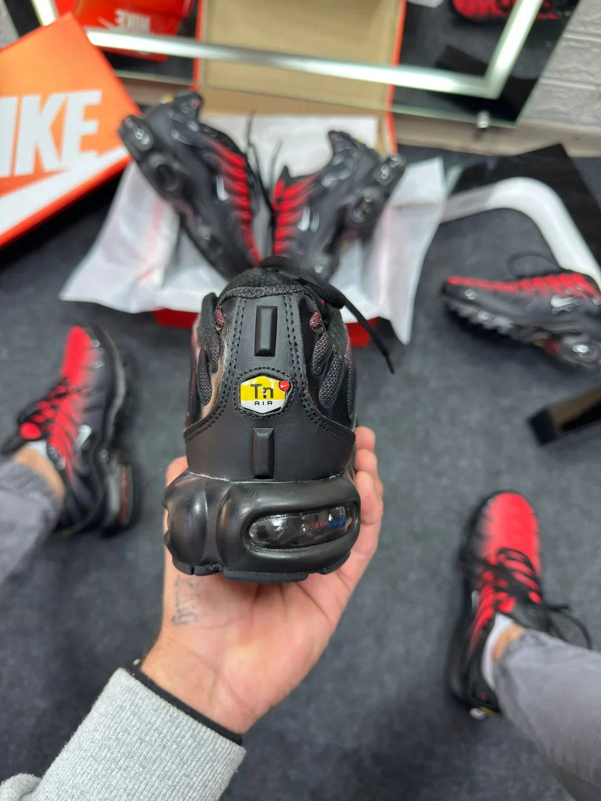 Nike Air Max TN Plus Black and Red