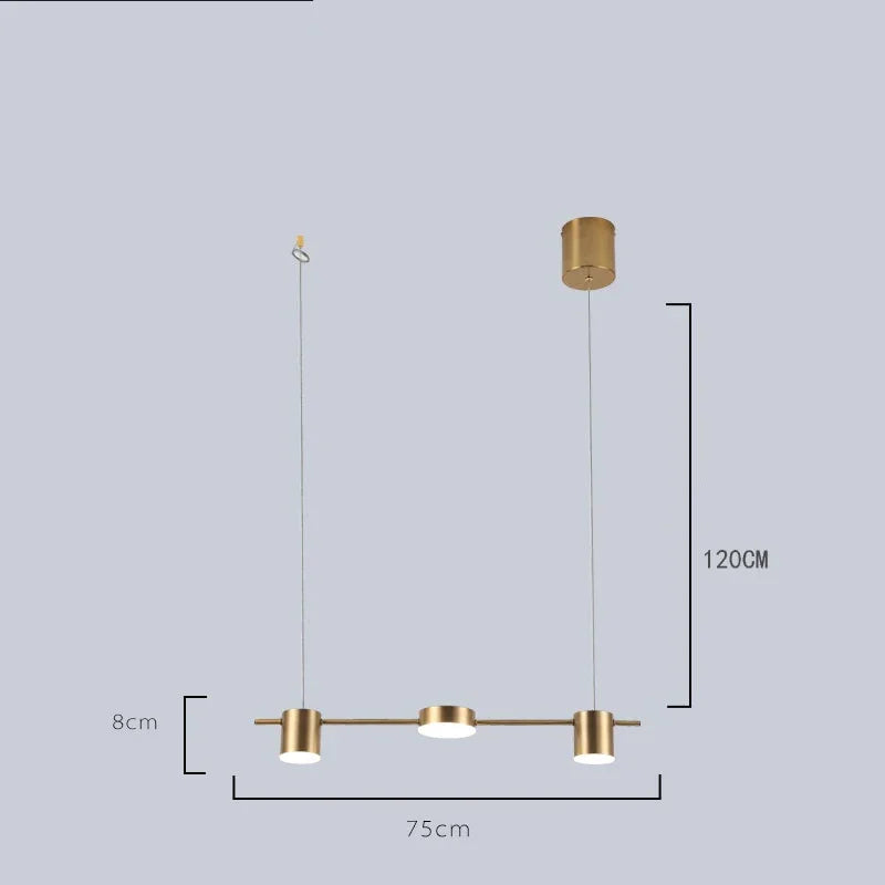 Pendant with European Design and Adjustable Height