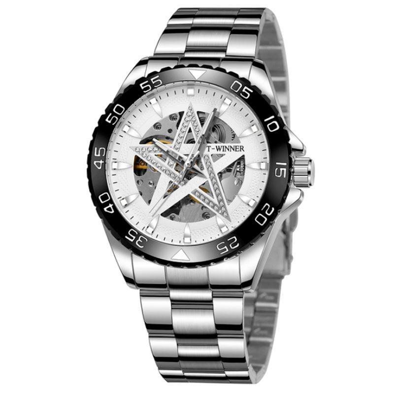Relógio Masculino Diamond Estrela Luxo Skeleton - Sundian - Sundian