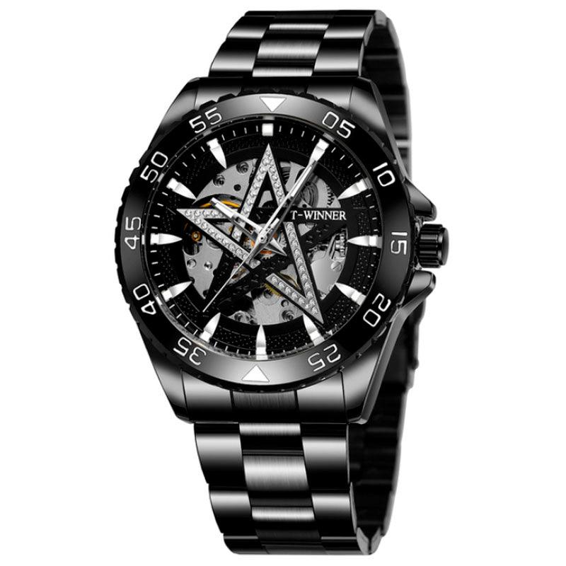 Relógio Masculino Diamond Estrela Luxo Skeleton - Sundian - Sundian