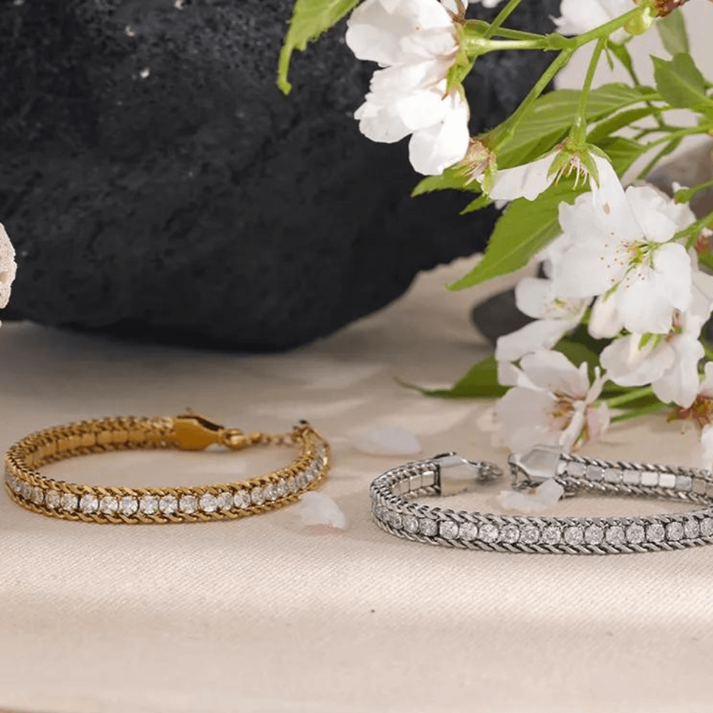 Pulseira Corrente com Zircônias Ajustável - Sundian - Sundian