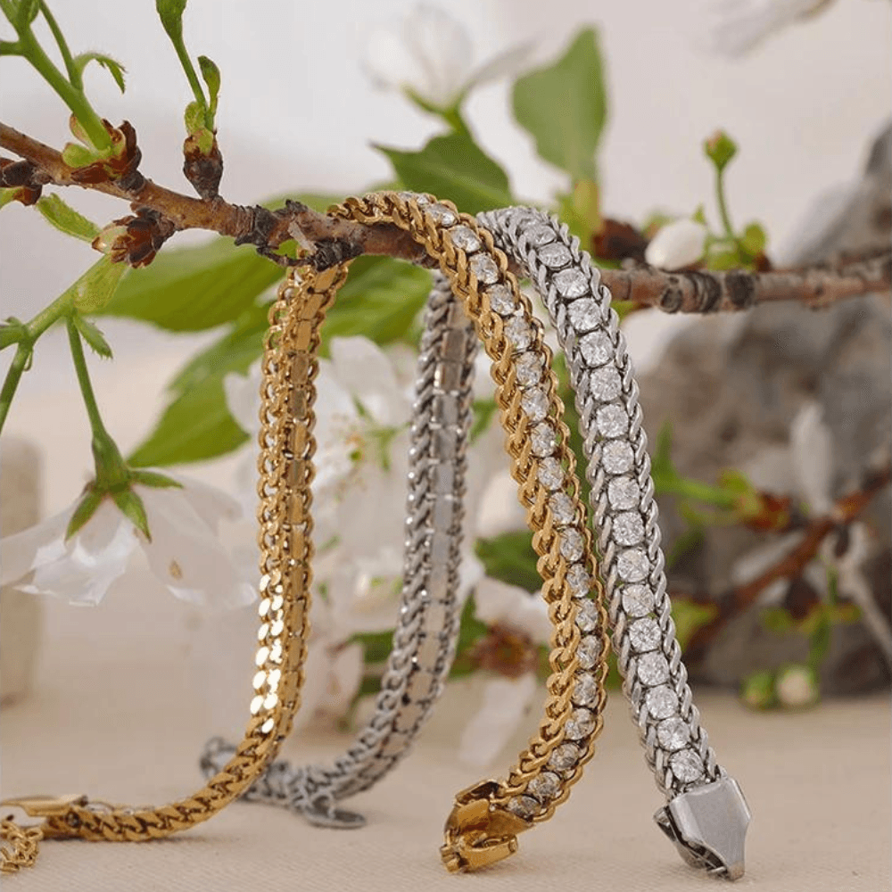 Pulseira Corrente com Zircônias Ajustável - Sundian - Sundian