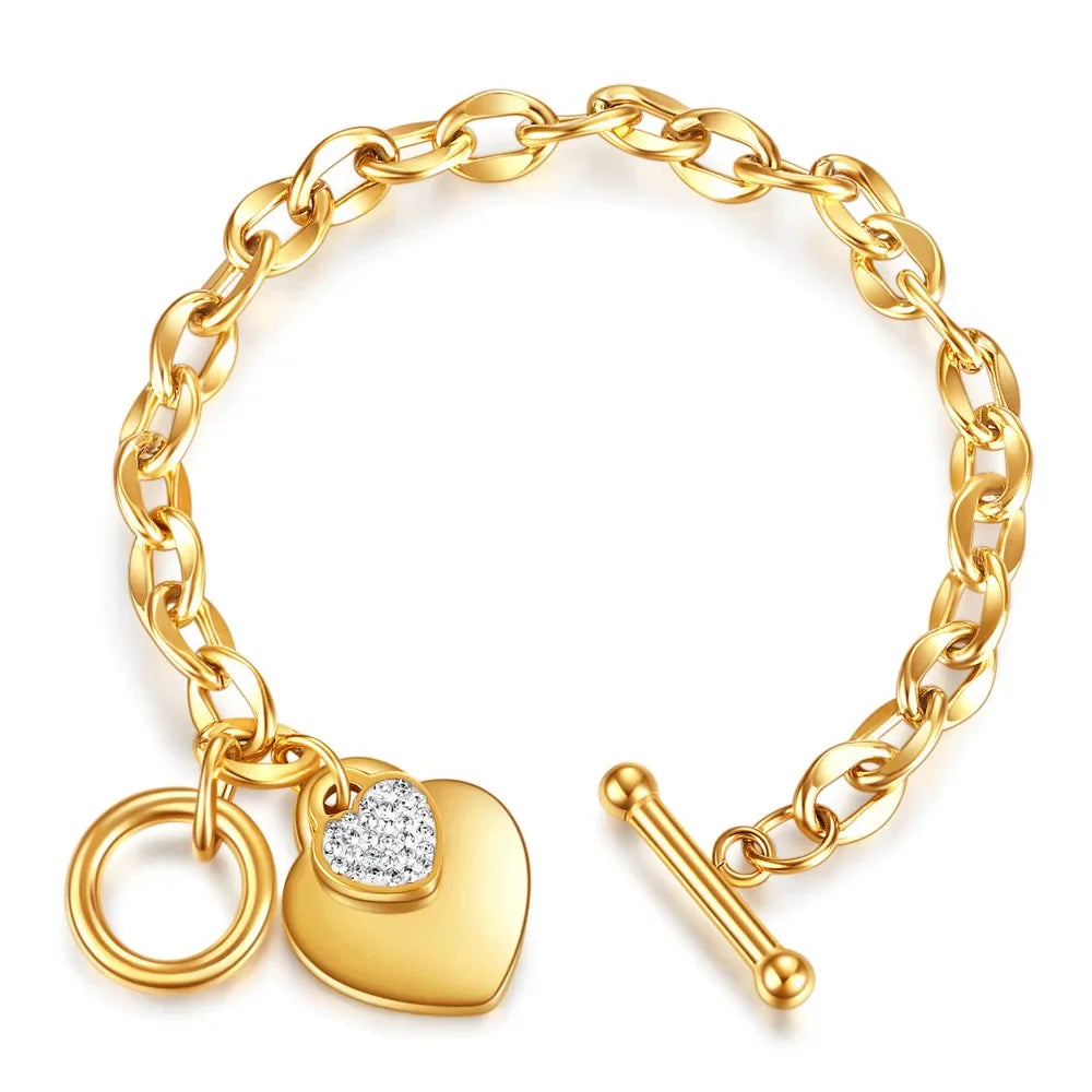 Pulsera Diana bañada en oro de 18 quilates: simplemente irresistible