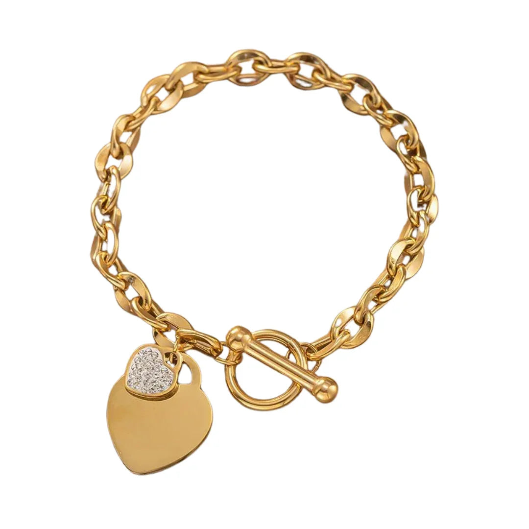 Pulsera Diana bañada en oro de 18 quilates: simplemente irresistible