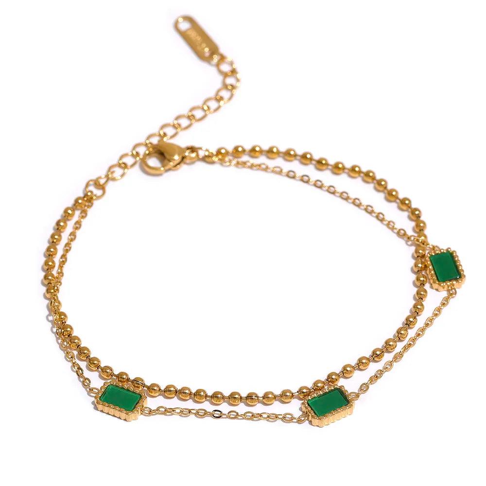 Pulseira Dupla Casual Banhado a Ouro 18k - Sundian - Sundian