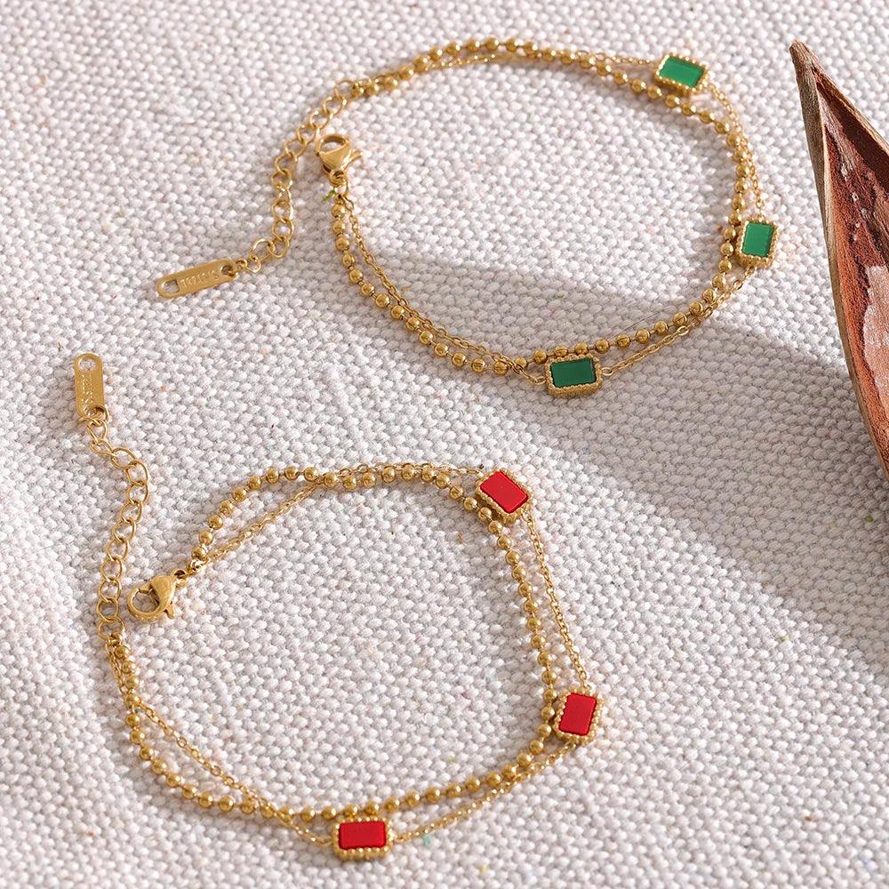 Pulseira Dupla Casual Banhado a Ouro 18k - Sundian - Sundian