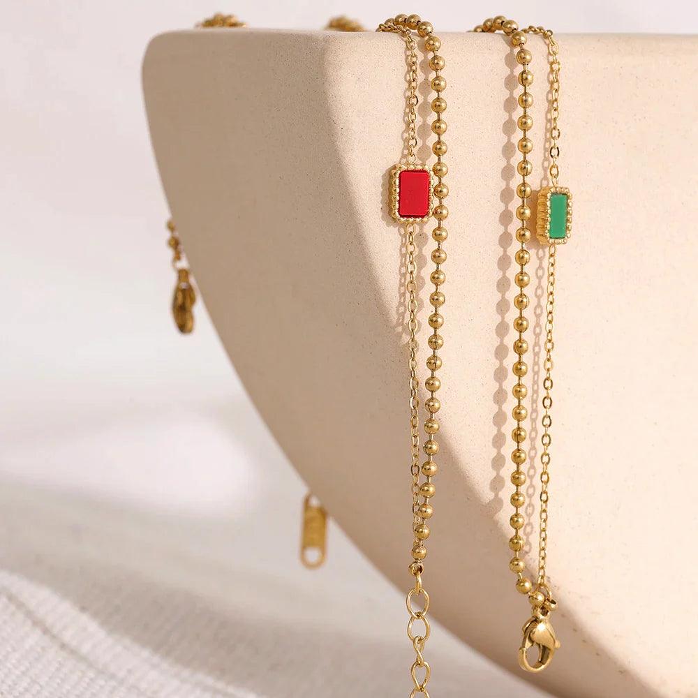 Pulseira Dupla Casual Banhado a Ouro 18k - Sundian - Sundian
