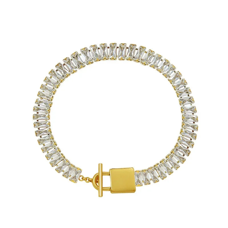 Pulsera Riviera bañada en oro de 18 quilates: encanto y ligereza en un solo look